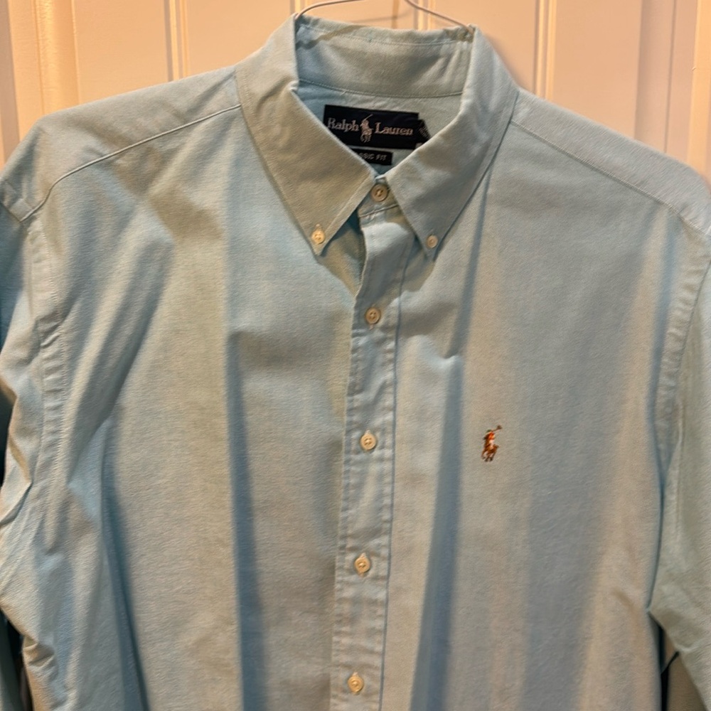 Polo Ralph Lauren Classic Fit Oxford Shirt Light Blue